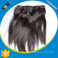 OEM factory one piece full head clip in hair extensions China custom 8 inch clip-in human hair extensions